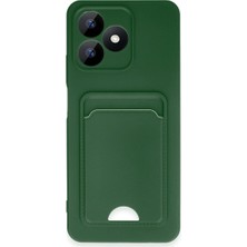 Selfbuysell Realme Note 50 4g Kılıf Kelvin Kartvizitli Silikon - Koyu Yeşil