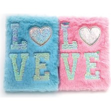 Selfbuysell Love Tasarımlı Peluş Hatıra Defteri