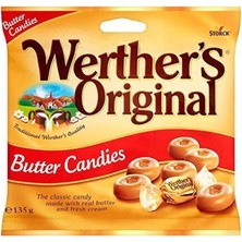Werther's Original Werther’s Original Butter Candies Gerçek Tereyağlı Karamel Şeker (135G)