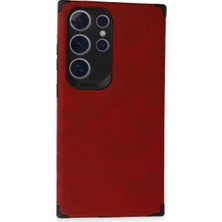 Selfbuysell Samsung Galaxy S24 Ultra Kılıf Loop Deri Silikon - Kırmızı