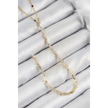 Ata Store Pirinç Zirkon Taşlı Model Gold Renk Y Kolye - Lisinya