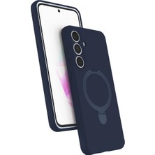 Selfbuysell Samsung Galaxy S25 Fe Regal Magsafe Standlı Kapak - Lacivert