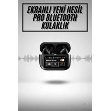 Selfbuysell 2.nesil Pro Ekranlı Sesli Görüşme Yapabilen Kablosuz Bluetooth Kulaklık