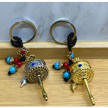Selfbuysell Metal Feng Shui Şans Çarkı Anahtarlık Model 3