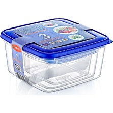 Selfbuysell 3'lü Kare Saklama Kabı Seti