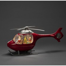 Selfbuysell Helikopter Tasarımlı Işıklı Müzikli Kar Küresi