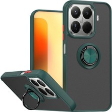 Selfbuysell Xiaomi Mi 15T Pro Montreal Yüzüklü Silikon Kapak - Yeşil