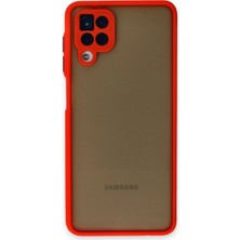 Selfbuysell Samsung Galaxy A12 Kılıf Montreal Silikon Kapak - Kırmızı