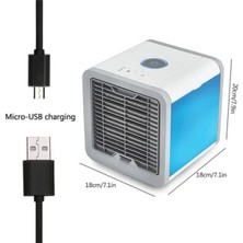 Selfbuysell Masaüstü Kare Su Hazneli Fan