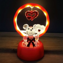 Selfbuysell Işıklı Kırmızı I Love You Ayıcık