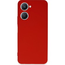 Selfbuysell Vivo Y18 Kılıf First Silikon - Kırmızı