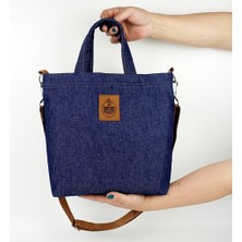 Woodycord El Yapımı Kot Tote Çanta