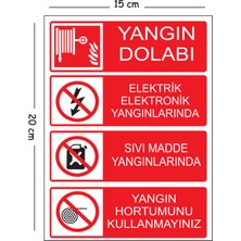 Mayeka Metal Yangın Dolabı Elektrik Elektronik Yangınlarında Sıvı Madde Yangınlarında Yangın 15X20 cm