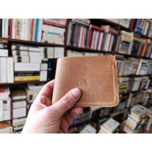 Mahfuz Gerçek Deri Tamamen El Emeği Cüzdan 22CM*8CM * 1 Kağıt Para Alanı 4 Kart Bölmesi DAK71