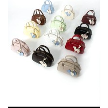 Özüm Çanta Kadın Kedi Charm Hediyeli Kol Omuz Çapraz Çanta Bebe Mavisi