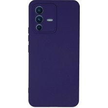 Selfbuysell Vivo V23 5g Kılıf Nano Içi Kadife Silikon - Mor