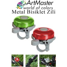 ArtMaster Metal Bisiklet Zili 2 Adet Scooter Zili Denge Zili Alümünyum Bisiklet Zili Bisiklet Süsü Korna Aksesuar