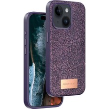 Hnrlishp Onegif Iphone 15 Bright Simli Kapak - Derin Mor