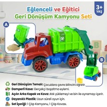 Mixoyuncak Oyuncak Çöp Kamyonu ve Çöp Kovası Seti 25X15X13CM Hareketli Kasa
