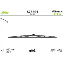 Valeo Hnrlishp Silecek Süpürgesi 65CM X1 Normal Tip First Üniversal