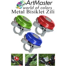 ArtMaster Metal Bisiklet Zili 3 Adet Scooter Zili Denge Zili Alümünyum Bisiklet Zili Bisiklet Süsü Korna Aksesuar