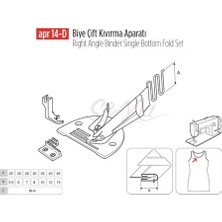 Apr Apere Biye Çift Kıvırma Apara 45X14MM / Apr 14-D