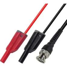 Nacario 2x 4mm Banana Fişli Bnc Kablo