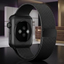 bbtech Apple Watch Series 11/10/9/8/7/6/ultra 3-2/se 3-2 Uyumlu 44/45/46/49MM Milano Loop Kordon Metal Hasır Mıknatıslı Loop Kayış Lansman Milanes Metal Örgü Manyetikli Kordon