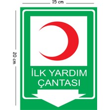 Mayeka Metal Ilk Yardım Çantası 15X20 cm Uyarı Iş Güvenliği Levhası