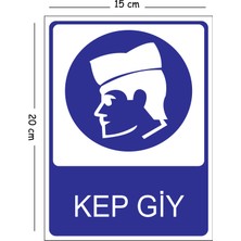 Mayeka Metal Kep Giy 15X20 cm Uyarı Iş Güvenliği Levhası