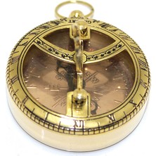 Selfbuysell Pirinç Güneş Saati ve Pusula Modeli