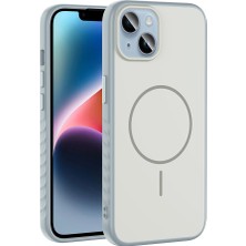 Apple iPhone 14 Kılıf M-Safe Şarj Özellikli Zore Tea Kapak
