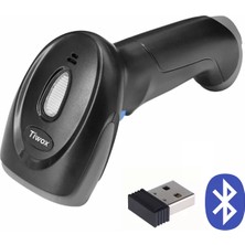 Nacario Tiwox VSK-227 Bluetooth Kablosuz 2.4g USB 1d Barkod Okuyucu Tarayıcı El Tipi (Bataryalı + Don