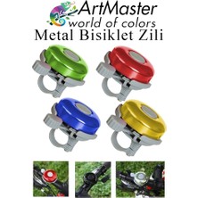 ArtMaster Metal Bisiklet Zili 4 Adet Scooter Zili Denge Zili Alümünyum Bisiklet Zili Bisiklet Süsü Korna Aksesuar