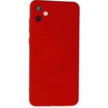 Selfbuysell Samsung Galaxy A05 Kılıf Nano Içi Kadife Silikon - Kırmızı