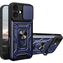 Selfbuysell Apple Iphone 17 Pars Lens Yüzüklü Silikon - Lacivert