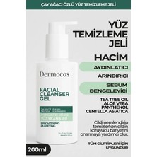 Dermocos Çay Ağacı Özlü Aydınlatıcı ve Arındırıcı Yüz Yıkama Jeli - Tüm Cilt Tipleri Için 200 ml