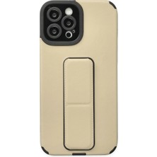 Selfbuysell Apple Iphone 12 Pro Max Kılıf Mega Standlı Silikon - Gold