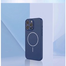 UK Apple iPhone 16 Pro Max Uyumlu Moon Kapak Magsafe Uyumlu Lüks Mat Kamera Çerçeve Korumalı Kılıf