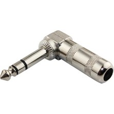 BeeSpeed 6.3mm Gitar Jack Şase | L Tipi 90 Derece Mono – Elektro Gitar Bas Amplifikatör Enstrüman
