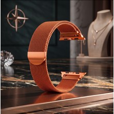 bbtech Apple Watch Series 11/10(42MM)/9/8/7/6/5/4/3/2/1/SE Uyumlu 38/40/41MM Milano Loop Kordon Metal Hasır Mıknatıslı Loop Kayış Lansman Milanes Metal Örgü Manyetikli Kordon