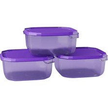 Cozzoni Tera Kare Saklama Kabı 3'lü 795 ml 3 Adet