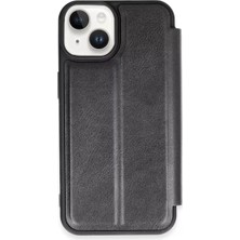 SiHako Newface Iphone 14 Kılıf Flip Cover - Siyah