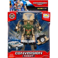 Miniklab Toys 1/32 Robot Transformer Ses/Işk 10A - Sun (1 Adet)