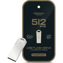Nacario 512 GB 100MB/S Hızlı USB 3.1 Metal Silver Flash Bellek