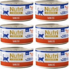 Nutri Feline Adult Jelly 70GR Tavuk Etli 6 Adet Yaş Yetişkin Kedi Maması