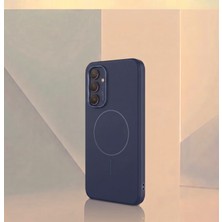 UK Samsung Galaxy A55 Uyumlu Moon Kapak Magsafe Uyumlu Lüks Mat Kamera Çerçeve Korumalı Kılıf