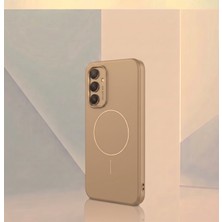 UK Samsung Galaxy A16 Uyumlu Moon Kapak Magsafe Uyumlu Lüks Mat Kamera Çerçeve Korumalı Kılıf