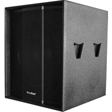 Nacario Pro-Main MS-1018SA 46 cm 1200 Watt Aktif Ahşap Kabin Subwoofer