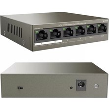 Nacario Tenda TEF1106P 2 x Uplink + 4 Port Poe Ethernet Switch 63 Watt